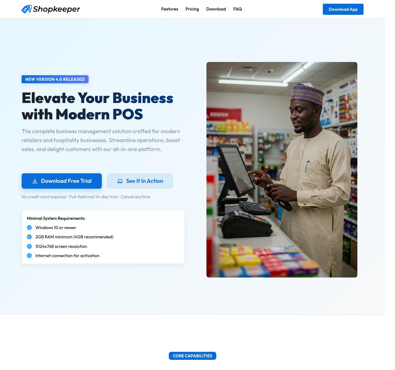 ShopKeeperPOS preview