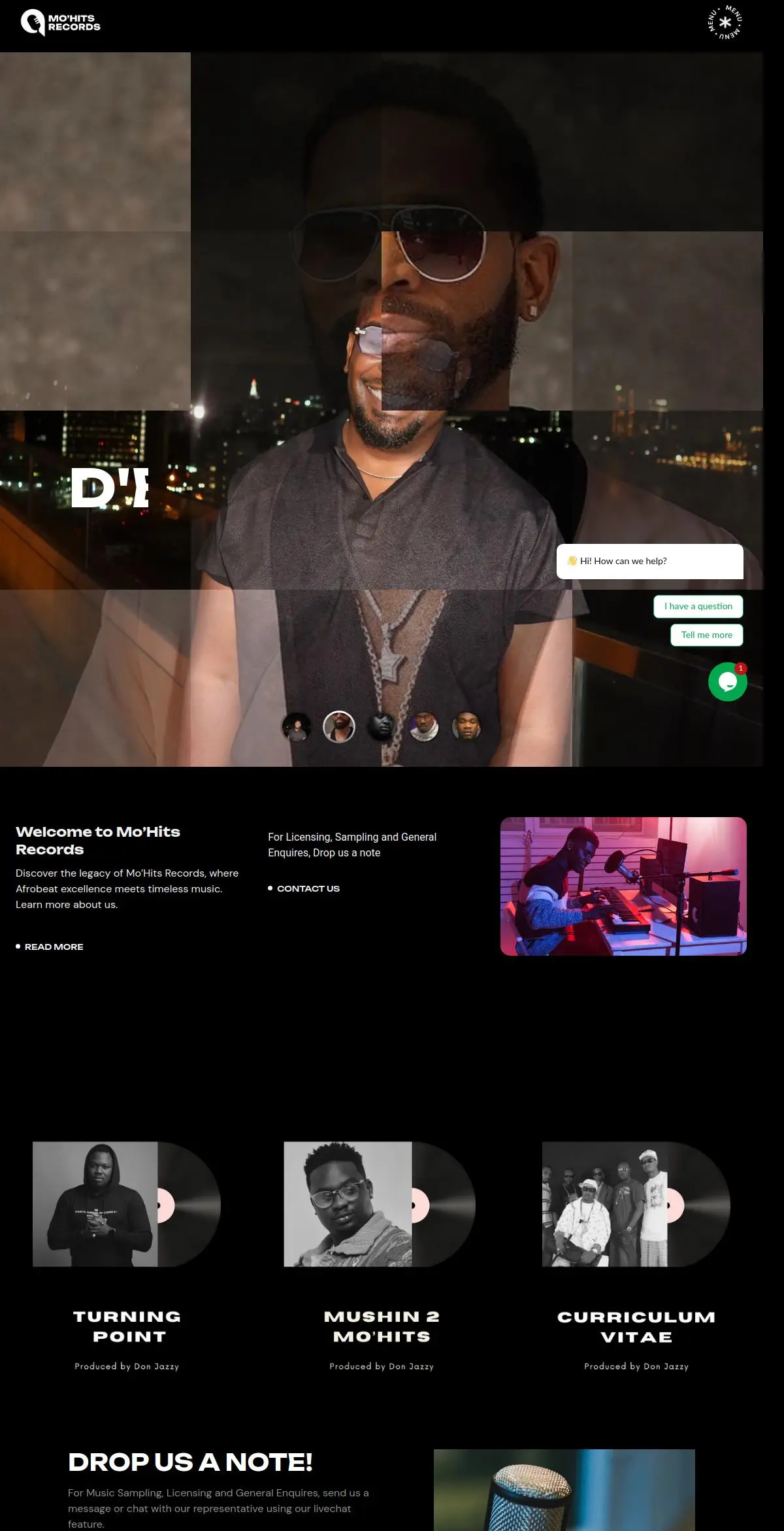 Mo’Hits Records Digital Archive, full page