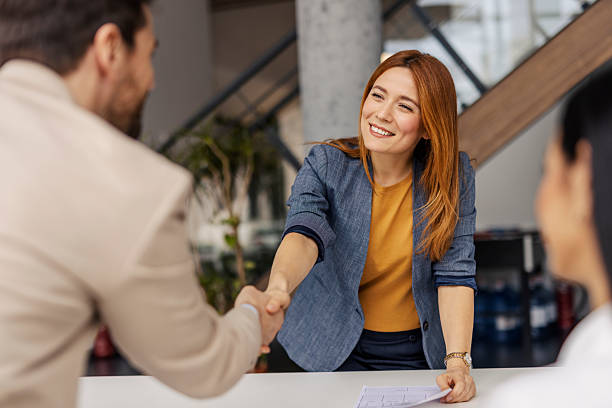 Business partnership handshake representing collaboration with an IT solutions company