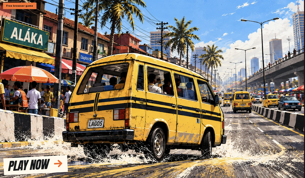 Lagos Run danfo driving game set in Lagos